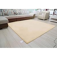 洗える　シャギーマット　120×160cm ベージュ　カーペット Amazon｜ラグマット 洗える おしゃれ 120*160cm ホットカーペット